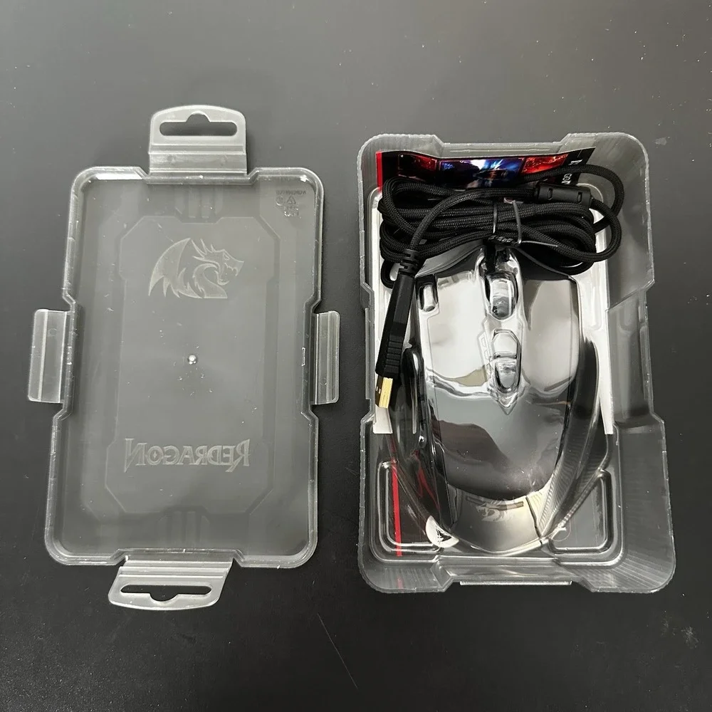 Redragon M908 Impact RGB MMO Wired Gaming Mouse 12400 DPI 18 Macro Buttons